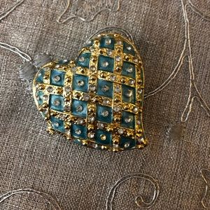 Turquoise and gold jewelry locket